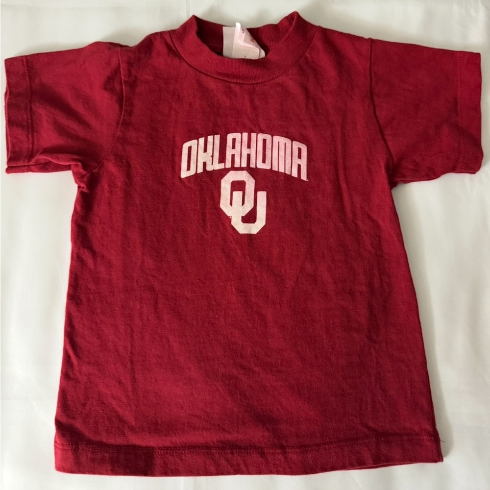 No Brand Oklahoma Sooners Red Short Sleeve 3T Kids T-Shirt